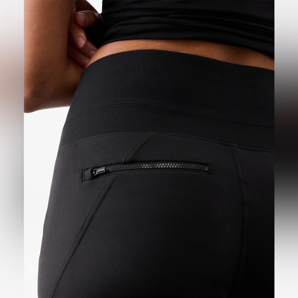 Athleta • Black Venice High Rise Stretchy Jogger Casual Sz Sm Pockets - Picture 3 of 12